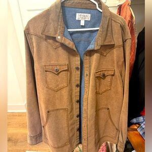 Boutique western vintage-look, faux suede men’s jacket.  Never worn large